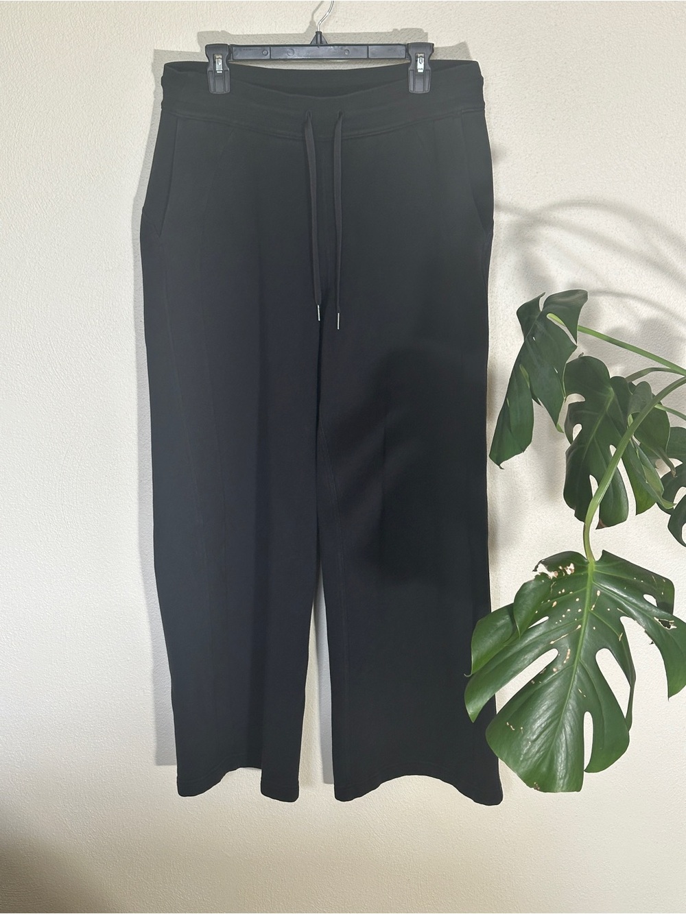 lululemon athletica Black Drawstring Wide-Leg Pants